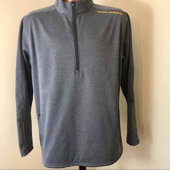 New Under Armour STORM Men/'s Fleece Top Pullover Sweatshirt 1//4 Zip Up $75 Green